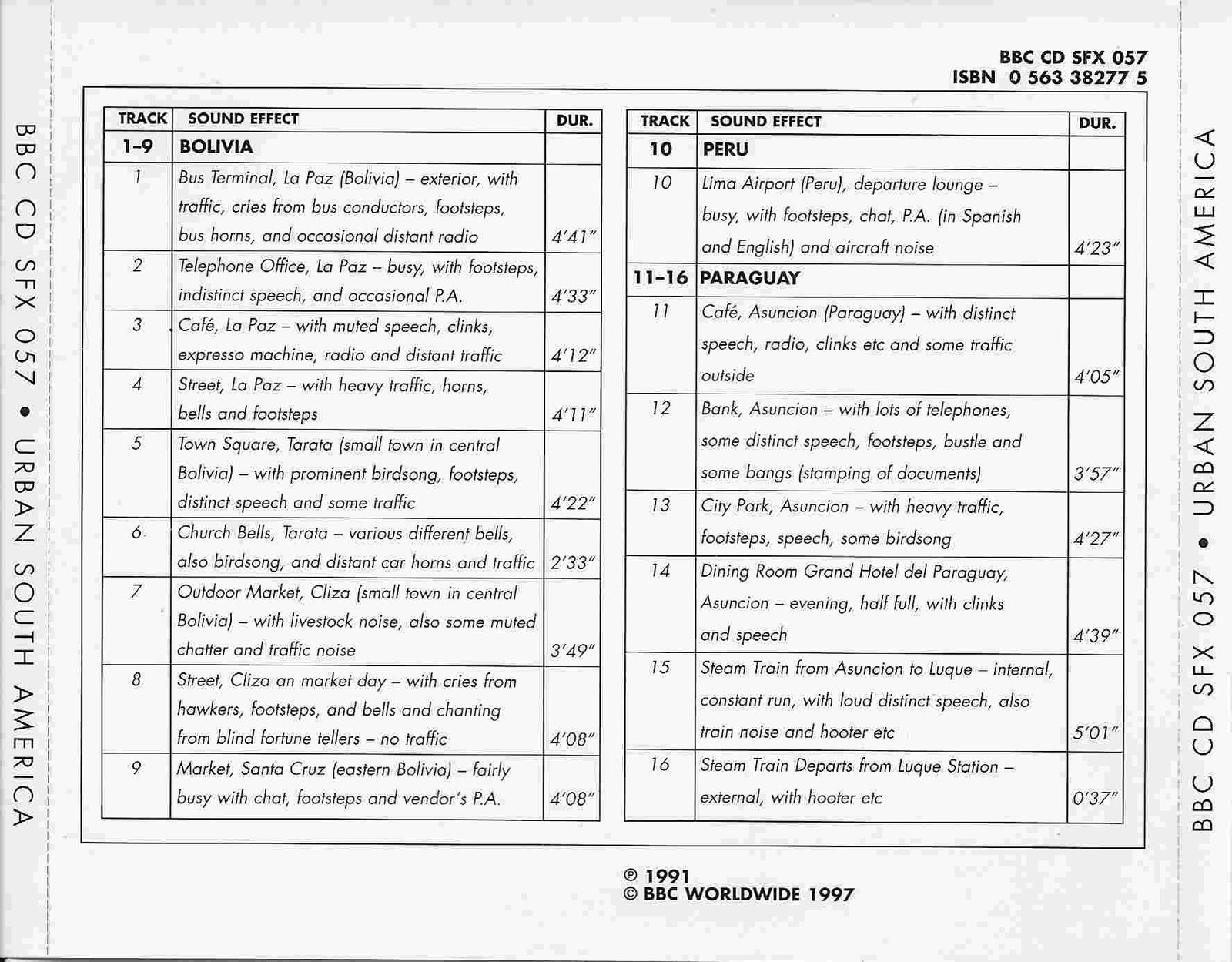 Back cover of BBCCD SFX057
